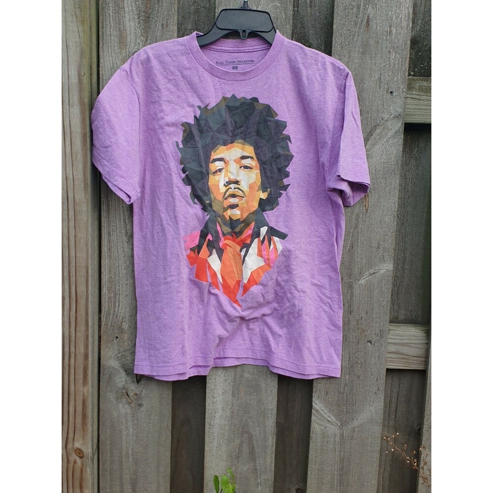 Jimi Hendrix Purple T-SHIRT Karl Ferris Collection Mens Medium